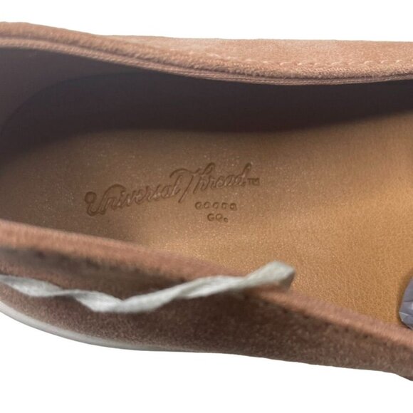 Womens Suede Sneakers Slip On Pink Rose Blush Twin Gore Size 6.5 u Universal Thr - Picture 7 of 8